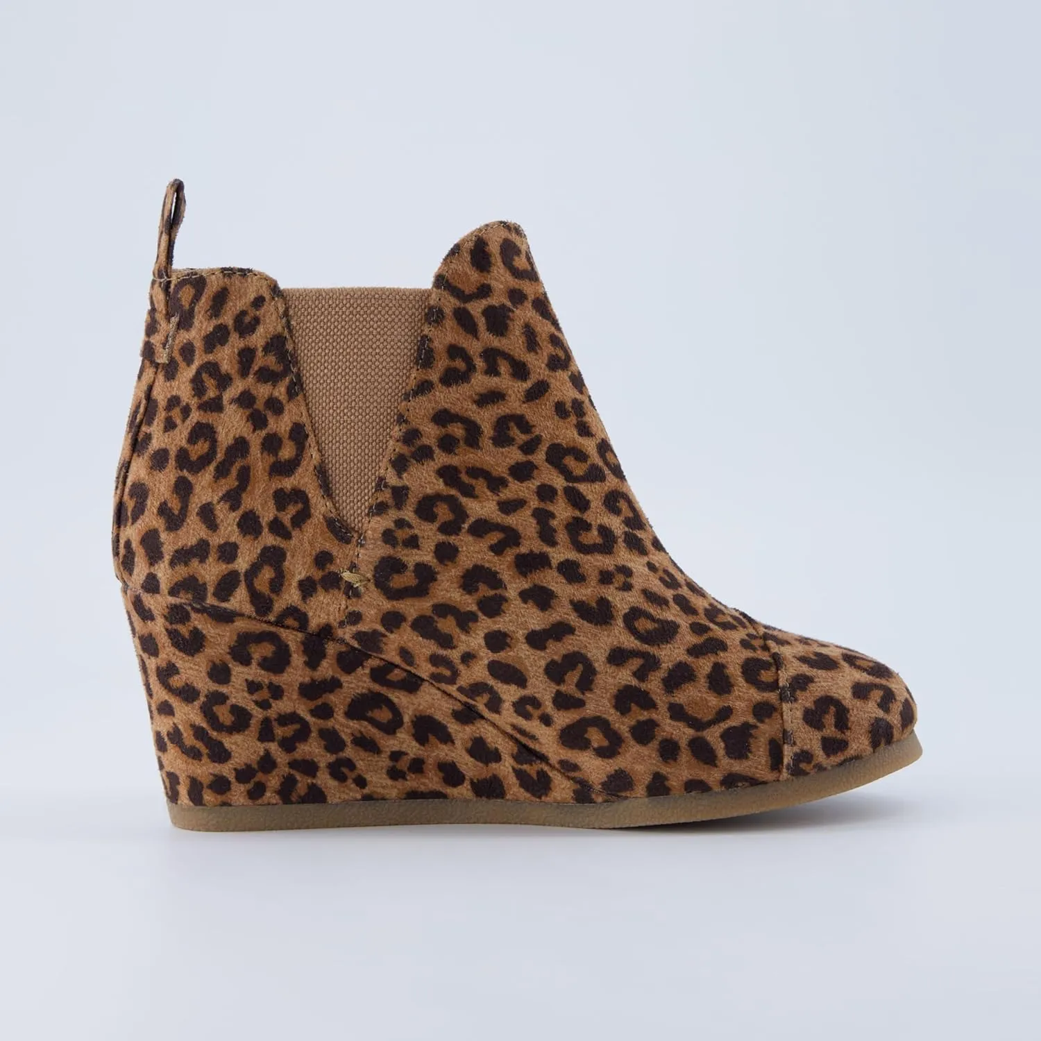 Dunes Women's Zoey Wedge Bootie, Soft Vegan Suede, Easy Slip-On Design, Memory Foam, Wide Widths Available