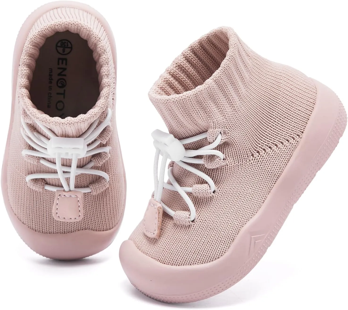 Engtoy Baby Sock Shoes Baby Walking Shoes Infant Non-Slip Lightweight Breathable Slippers with Soft Rubber Sole Slip On Sneakers