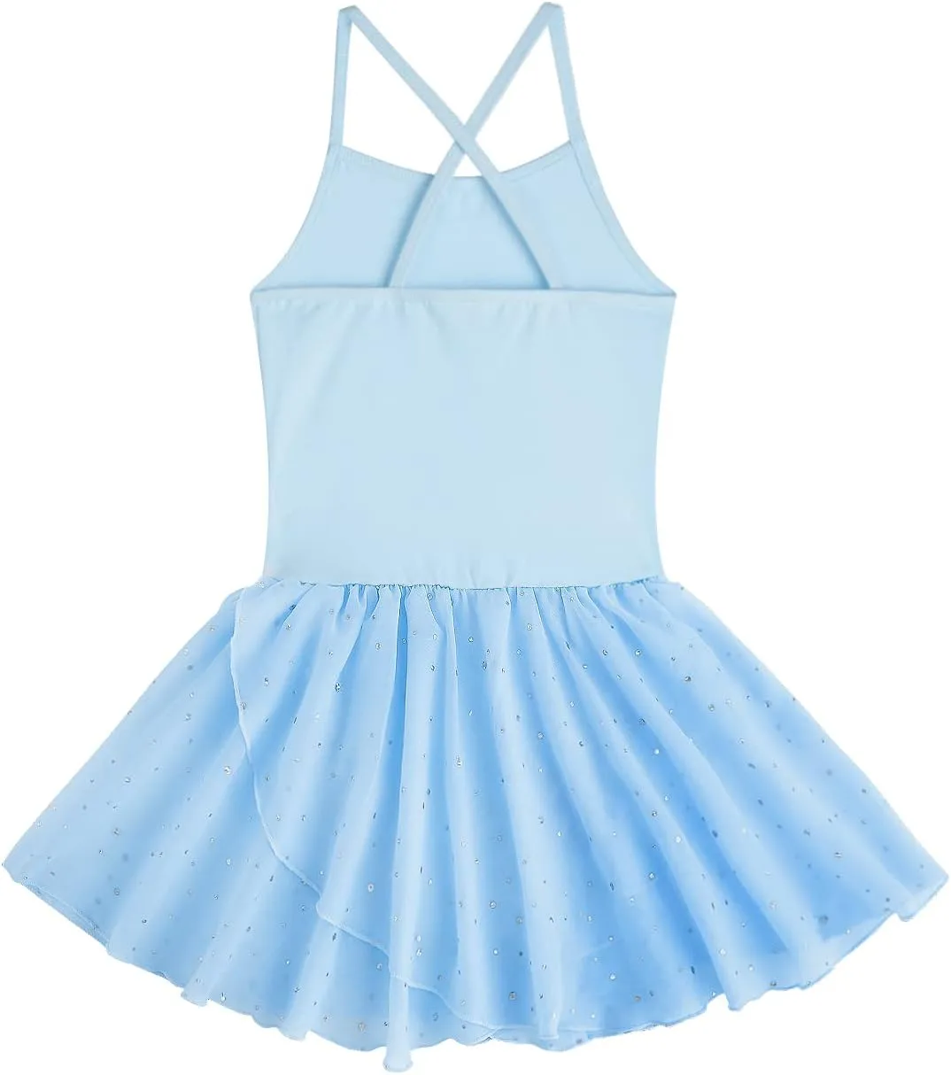EQSJIU Toddler Ballet Leotard for Girls Dance Skirt Camisole Ballerina Dress Outfit Nude 2-10 Years