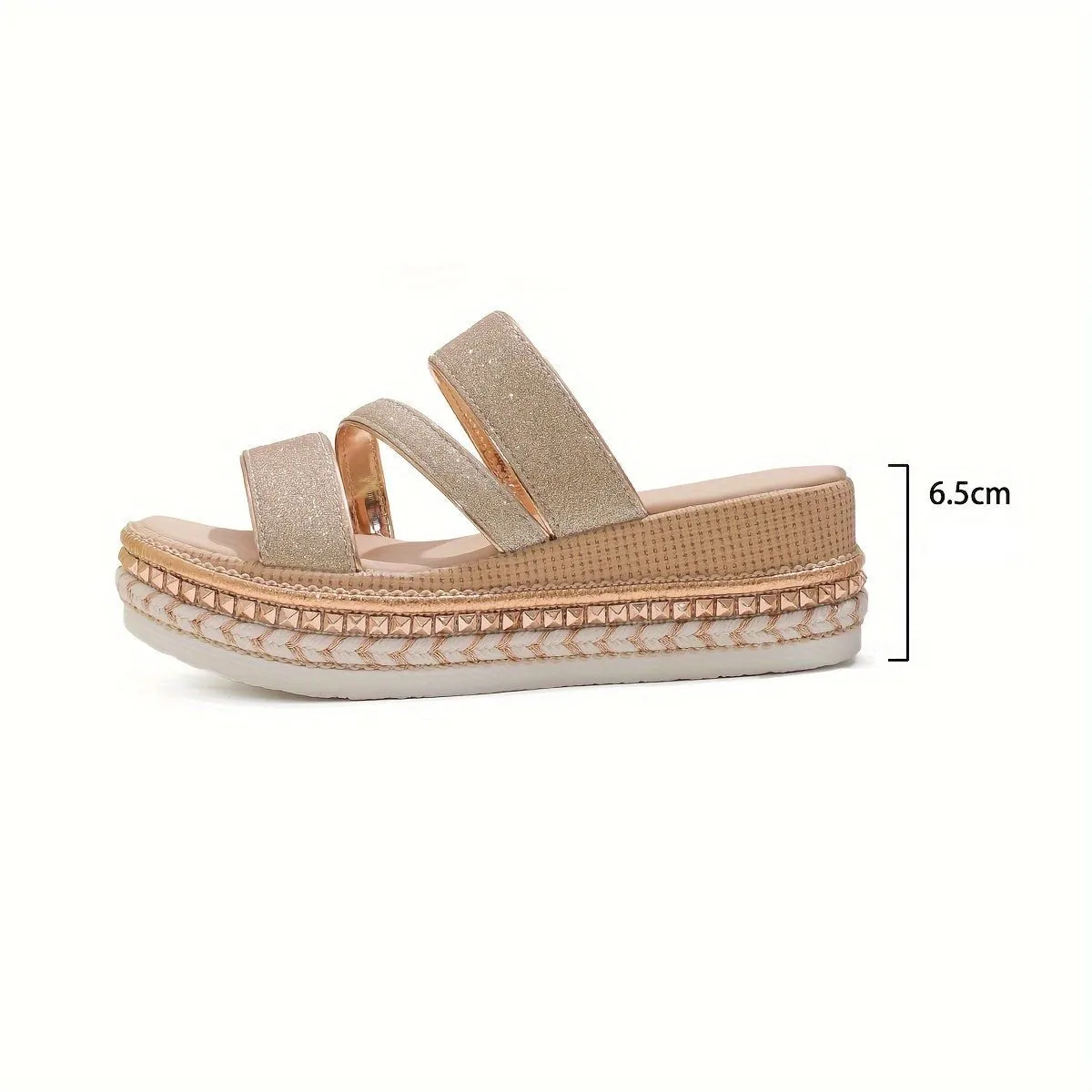 Espadrille Flatform Sandals | Elastic Straps | Stylish and Comfortable