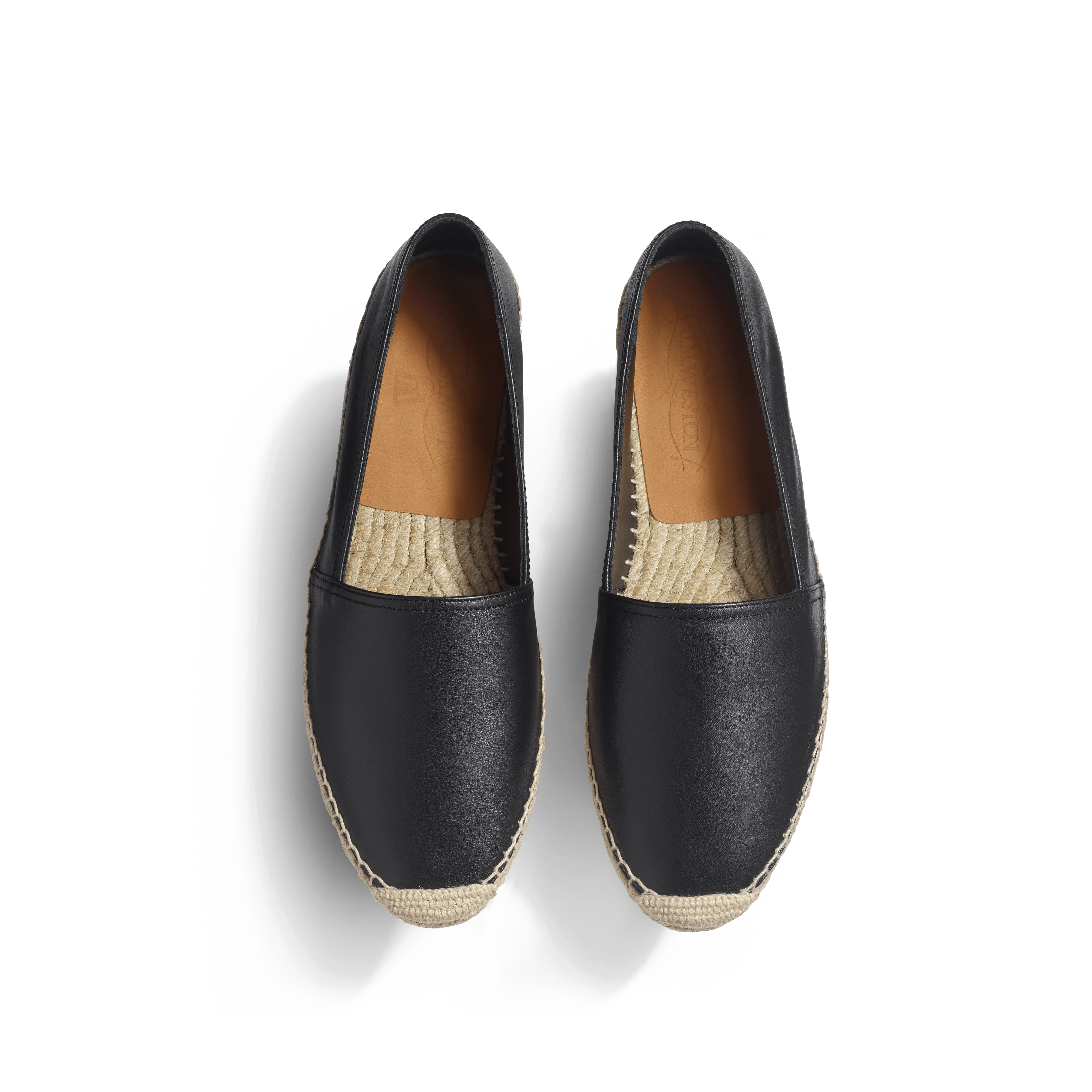 Espadrille Wait and Sea [femme cuir veau lisse noir]