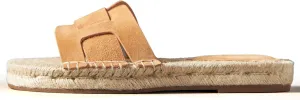 Espadrilles Flat Sandals for Women Comfortable Suede Slip on Open Toe Beach Slides Sandals.