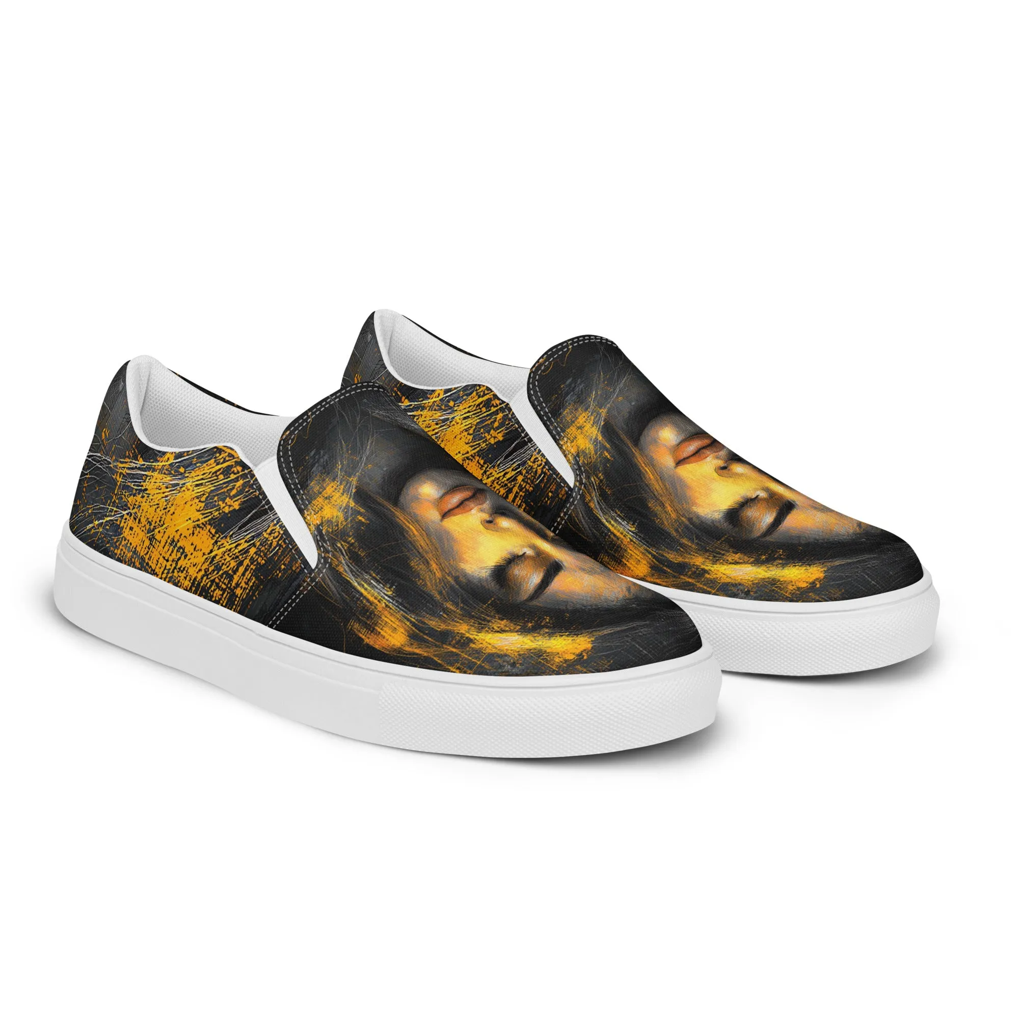 Eternal Elegance Women’s slip-on canvas shoes
