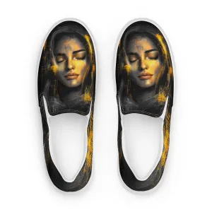 Eternal Elegance Women’s slip-on canvas shoes