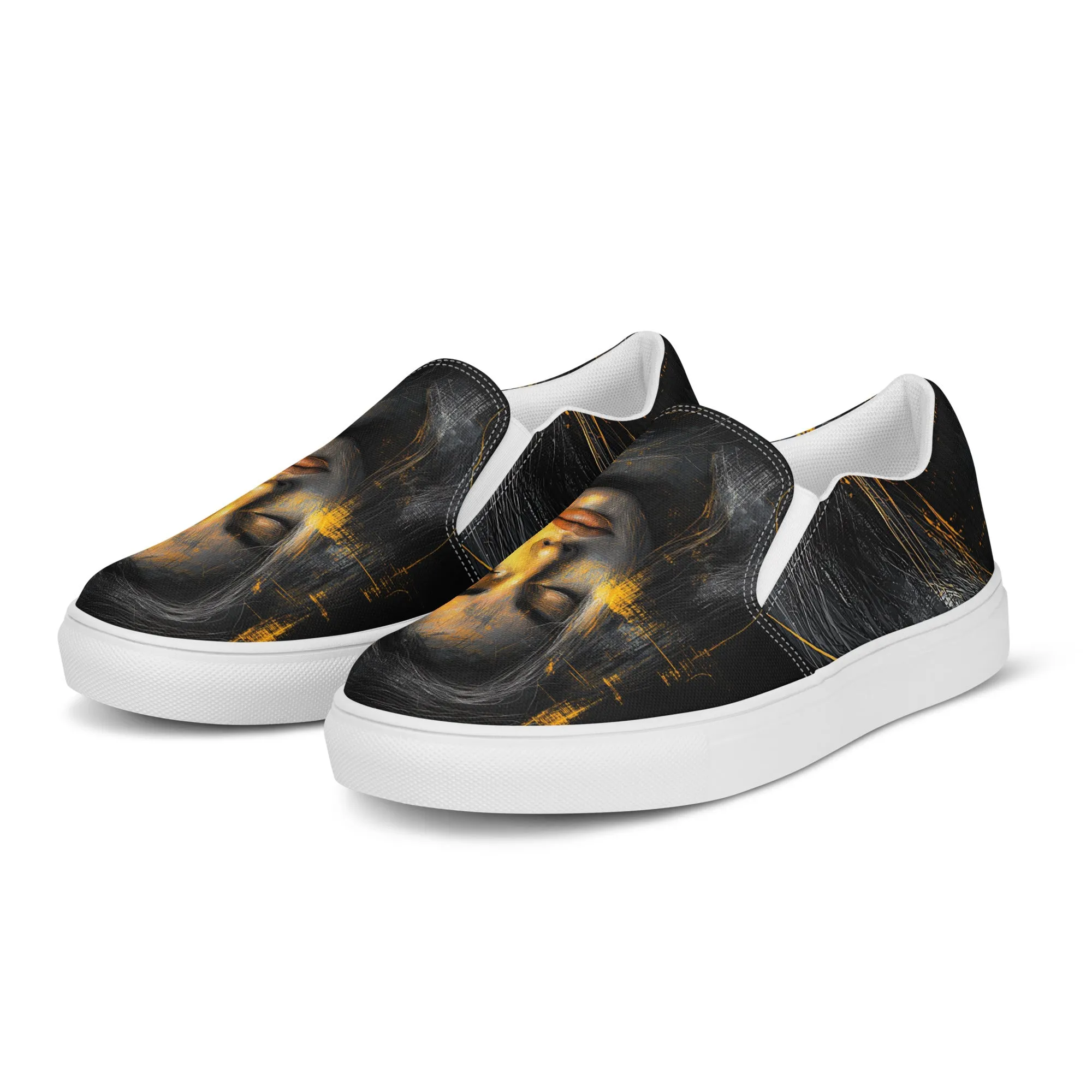 Eternal Elegance Women’s slip-on canvas shoes