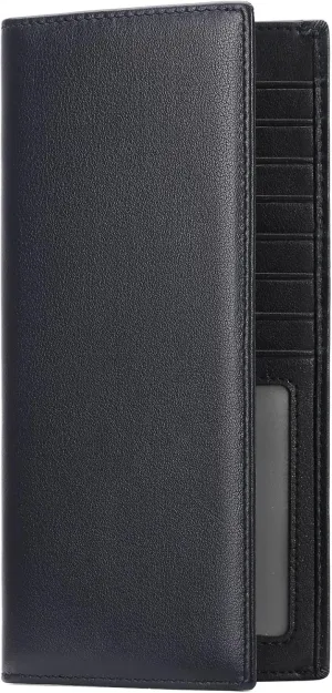 FALAN MULE Wallets for Men Genuine Leather RFID Blocking Slim Mens Wallet Bifold Credit Card Holder for Men