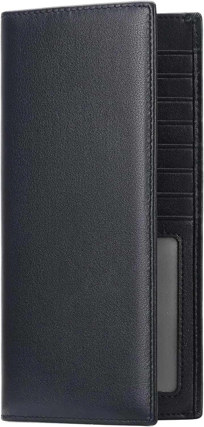 FALAN MULE Wallets for Men Genuine Leather RFID Blocking Slim Mens Wallet Bifold Credit Card Holder for Men