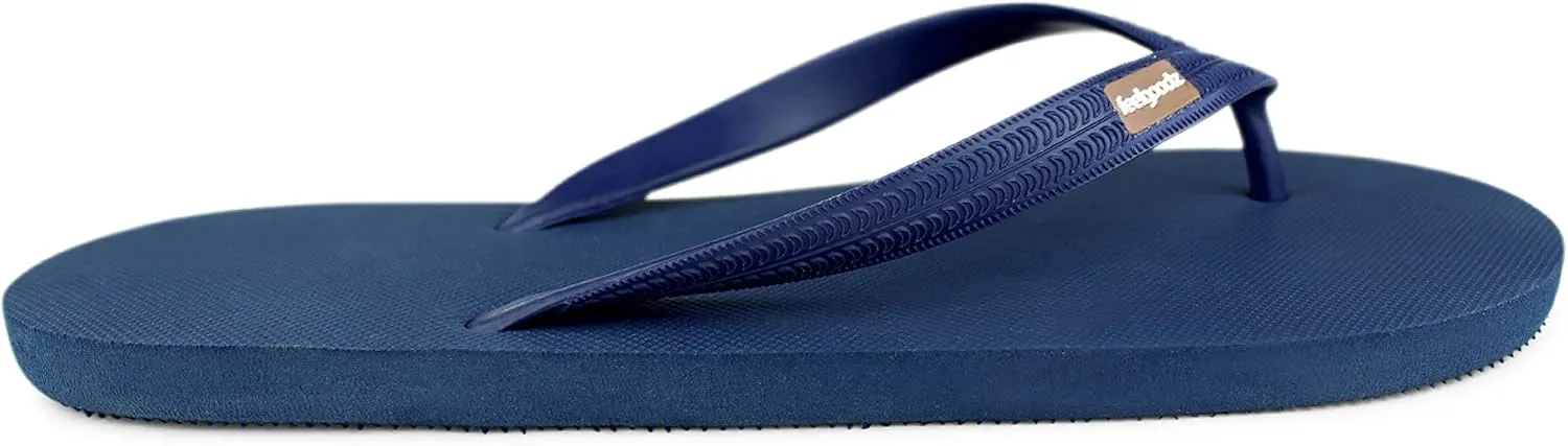 Feelgoodz Mens Classicz Rubber Flip-Flops - Waterprooof, 100% Natural Rubber & All-Vegan Sandals, Fair Trade Certified Slippers, Consciously Sourced & Artisan-Crafted