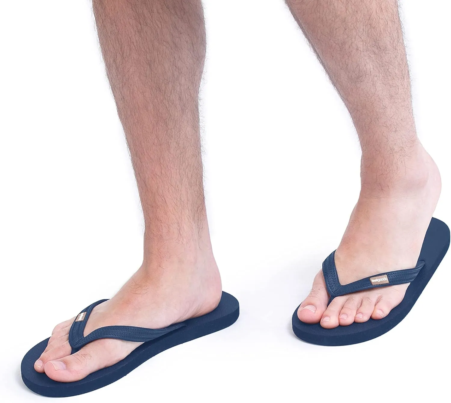 Feelgoodz Mens Classicz Rubber Flip-Flops - Waterprooof, 100% Natural Rubber & All-Vegan Sandals, Fair Trade Certified Slippers, Consciously Sourced & Artisan-Crafted