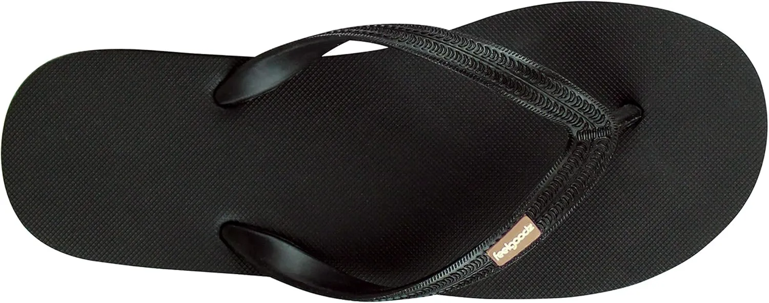 Feelgoodz Mens Classicz Rubber Flip-Flops - Waterprooof, 100% Natural Rubber & All-Vegan Sandals, Fair Trade Certified Slippers, Consciously Sourced & Artisan-Crafted