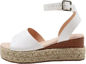 Felabo Girls' Flatform Espadrille Sandals – Open-Toe, Adjustable Ankle Strap, Casual Summer Shoes (Little Kid/Big Kid)