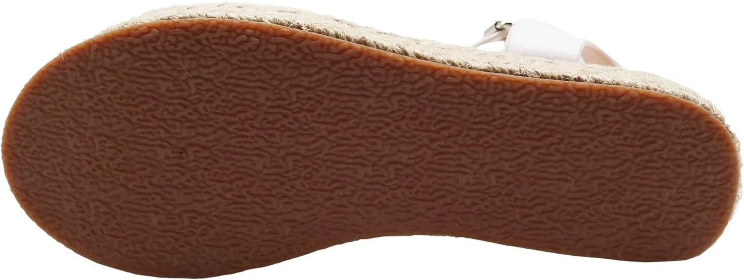 Felabo Girls' Flatform Espadrille Sandals – Open-Toe, Adjustable Ankle Strap, Casual Summer Shoes (Little Kid/Big Kid)