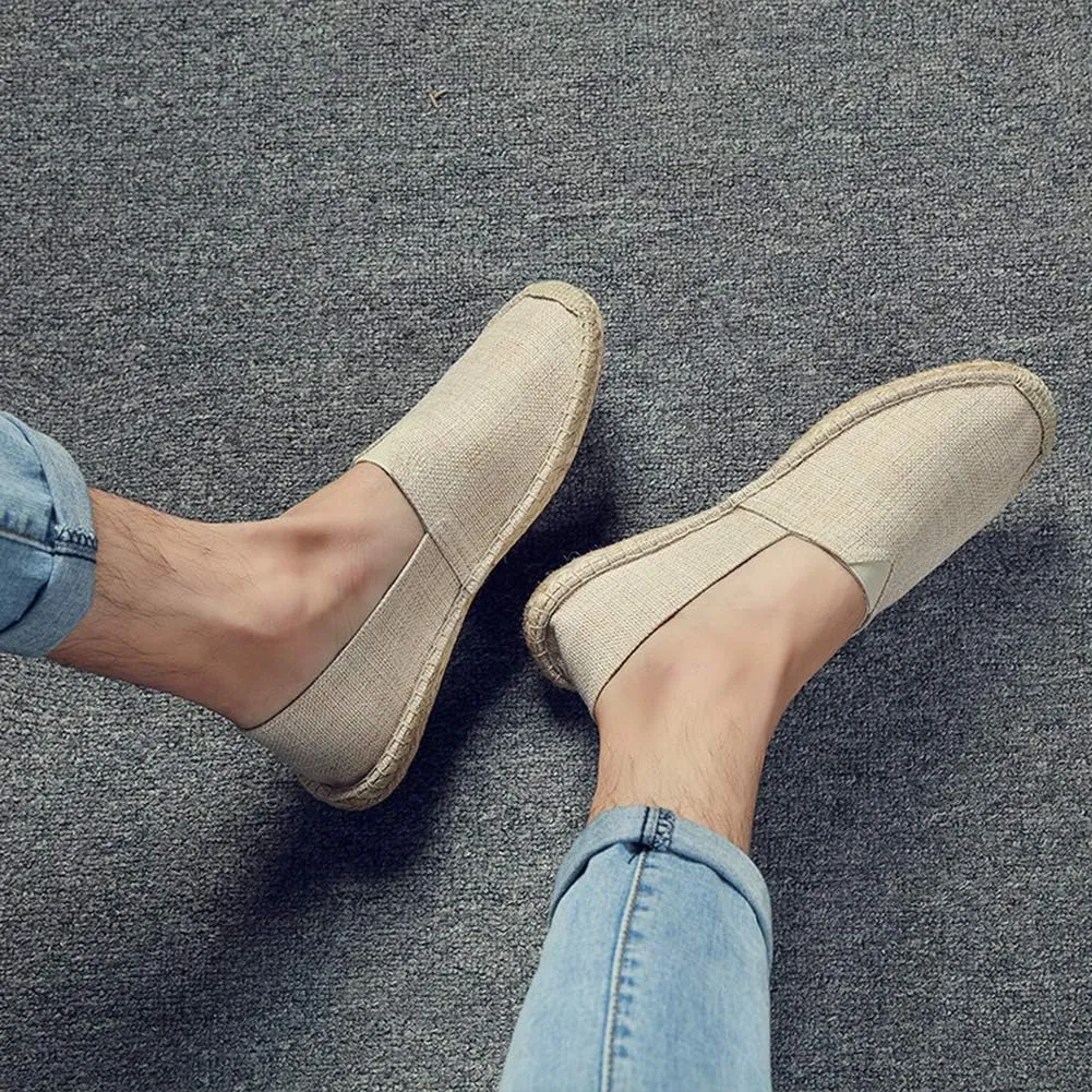 fereshte Mens Alpargata Espadrilles for Women Breathable Slip On Flats Shoes