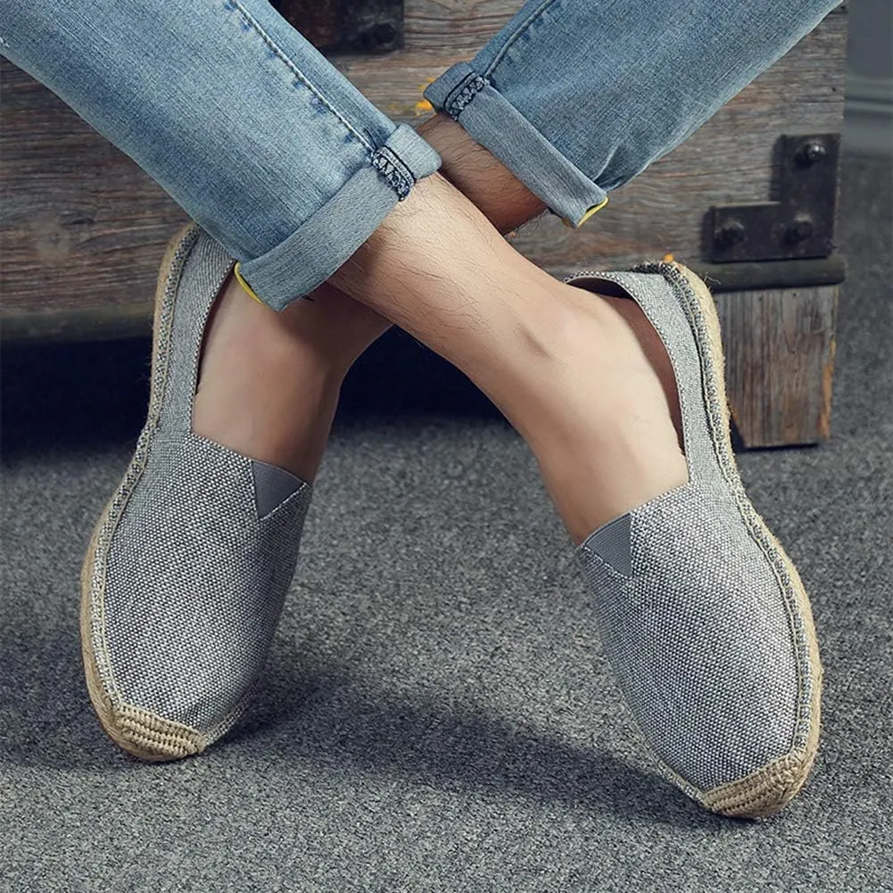 fereshte Mens Alpargata Espadrilles for Women Breathable Slip On Flats Shoes