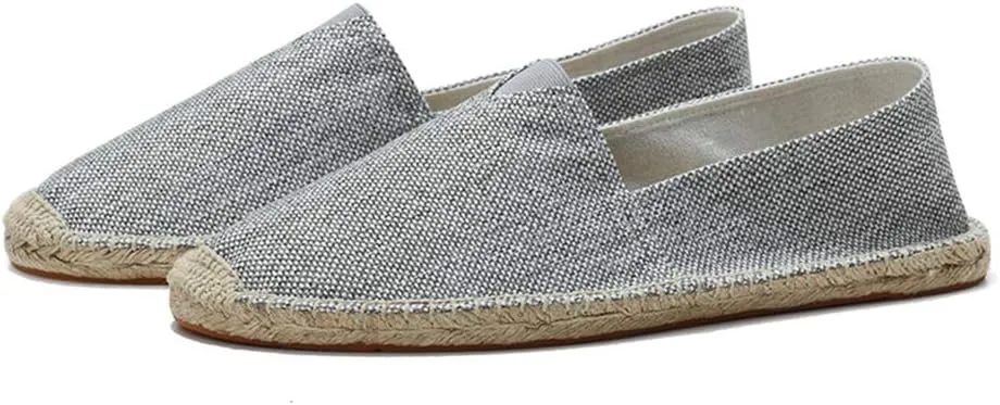 fereshte Mens Alpargata Espadrilles for Women Breathable Slip On Flats Shoes