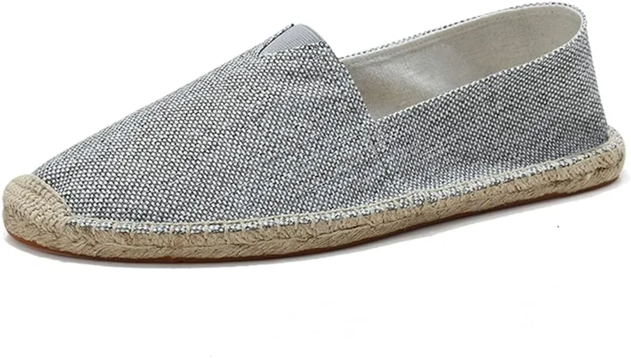 fereshte Mens Alpargata Espadrilles for Women Breathable Slip On Flats Shoes
