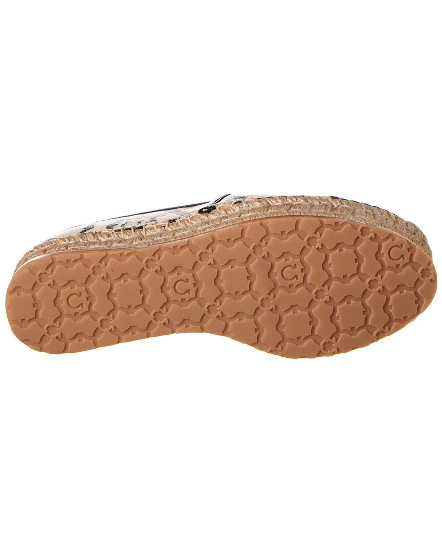 Ferragamo Gancini Galore Leather Platform Espadrille