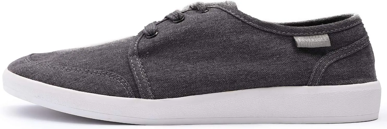 FEVERSOLE Comfort Women's Slip-On Lightweight Walking Shoes Casual Outfits Canvas Breathable Soft Loafers