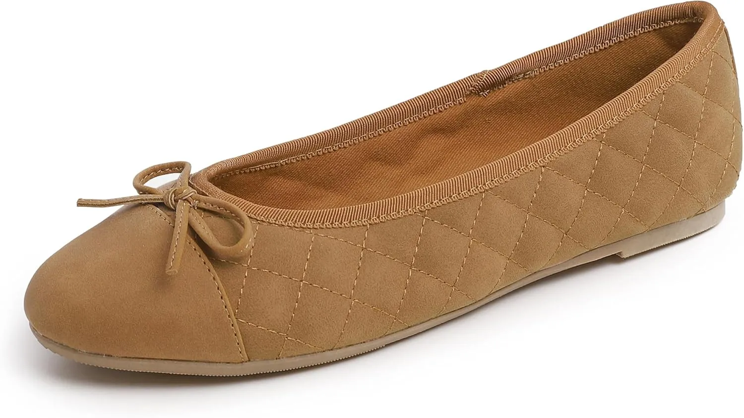 FEVERSOLE Women's Bow Tie Fashion Dress Slip On Shoes Round Toe Ballet Flat