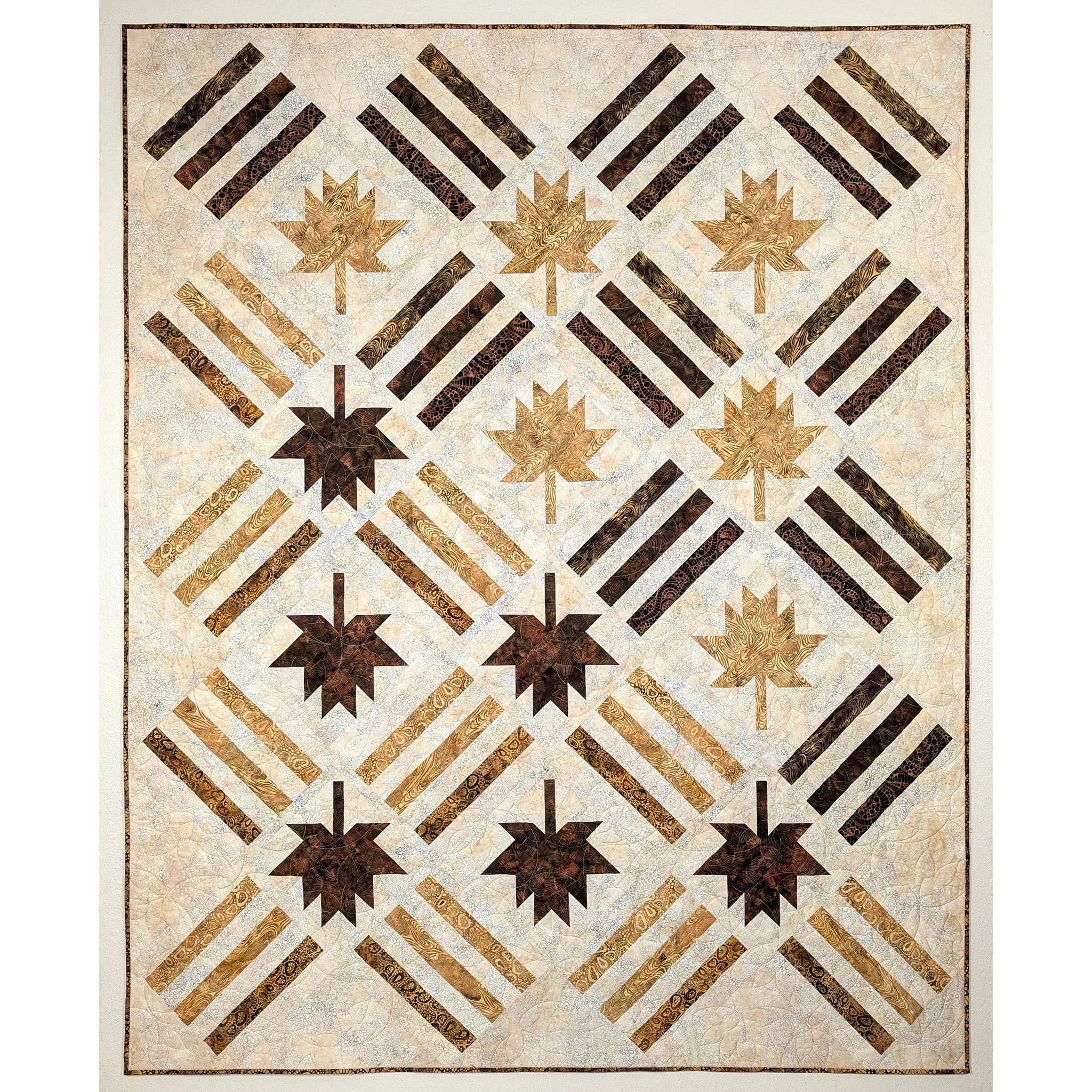 Field of Leaves Quilt CQD-5650e - Downloadable Pattern