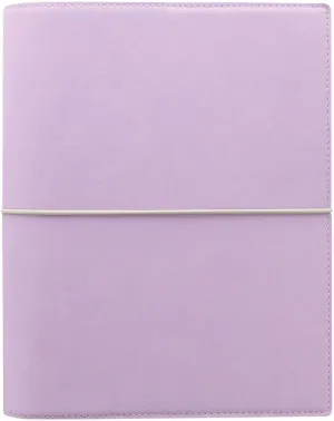 Filofax Domino Soft Organizer, A5 Size, Orchid - Smooth, Leather-Look, Grain Effect, Tactile, Six Rings, Week-to-View Calendar Diary, Multilingual, 2025 (C022605-25)