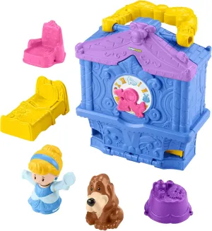 Fisher-Price Little People Toddler Toy Disney Princess Cinderella On-The-Go Playset with Figures for Pretend Play Kids Ages 18  Months