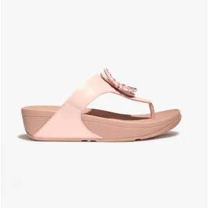 FitFlop LULU CRYSTAL Womens Toe-Post Sandals Pink Salt