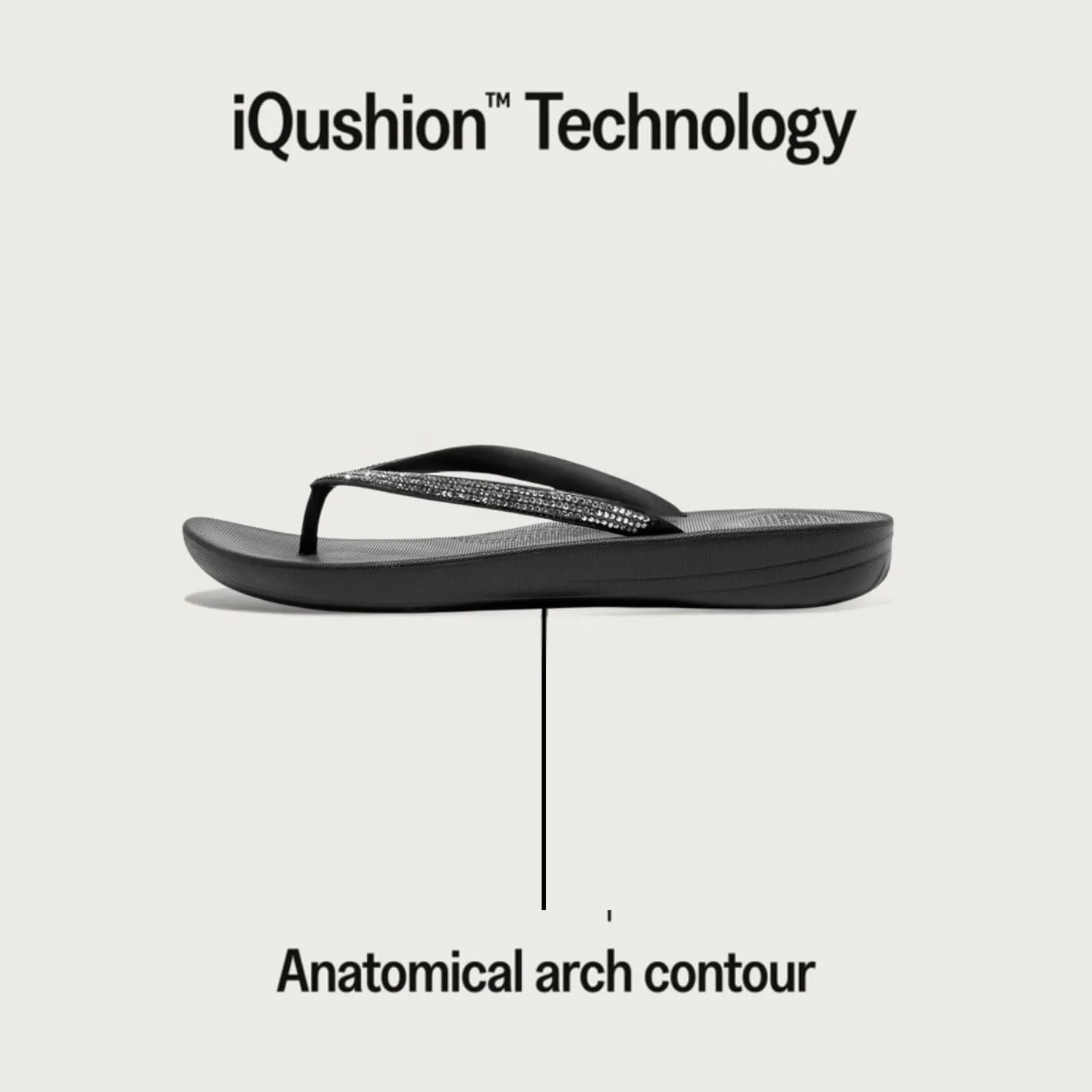 FitFlop Women's Iqushion Sparkle Flip-Flops