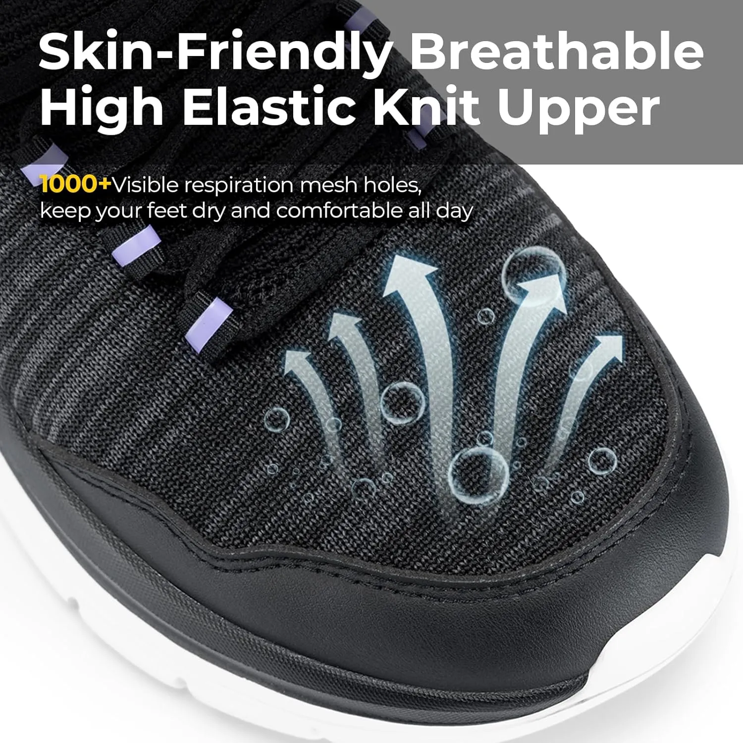 FitVille Women's Slip On Sneakers Wide Shoes Hands Free Running Shoes Slip-On Walking Shoes for Flat Feet Plantar Fasciitis Heel Pain Relief - Cloud Walker V7