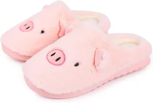 FJWYSANGU Womens & Mens Memory Foam Fuzzy Warm Slip On House Slippers - Cute Animal Slippers - Soft Plush Home Shoes - Indoor & Outdoor