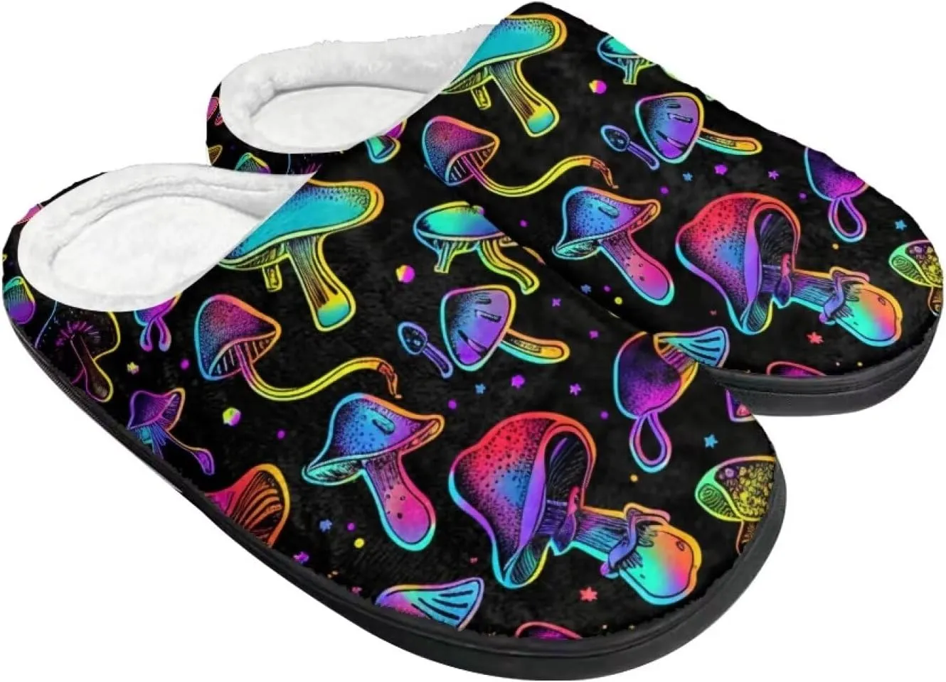 Flashideas Slippers for Women Men Soft Fluffy Warm Home Non-Slip Couple Style Casual Slippers
