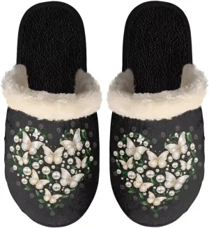 Flashideas Slippers for Women Retro Soft Fuzzy Slippers Couple Casual Fluffy Slippers for Indoor and Outdoor