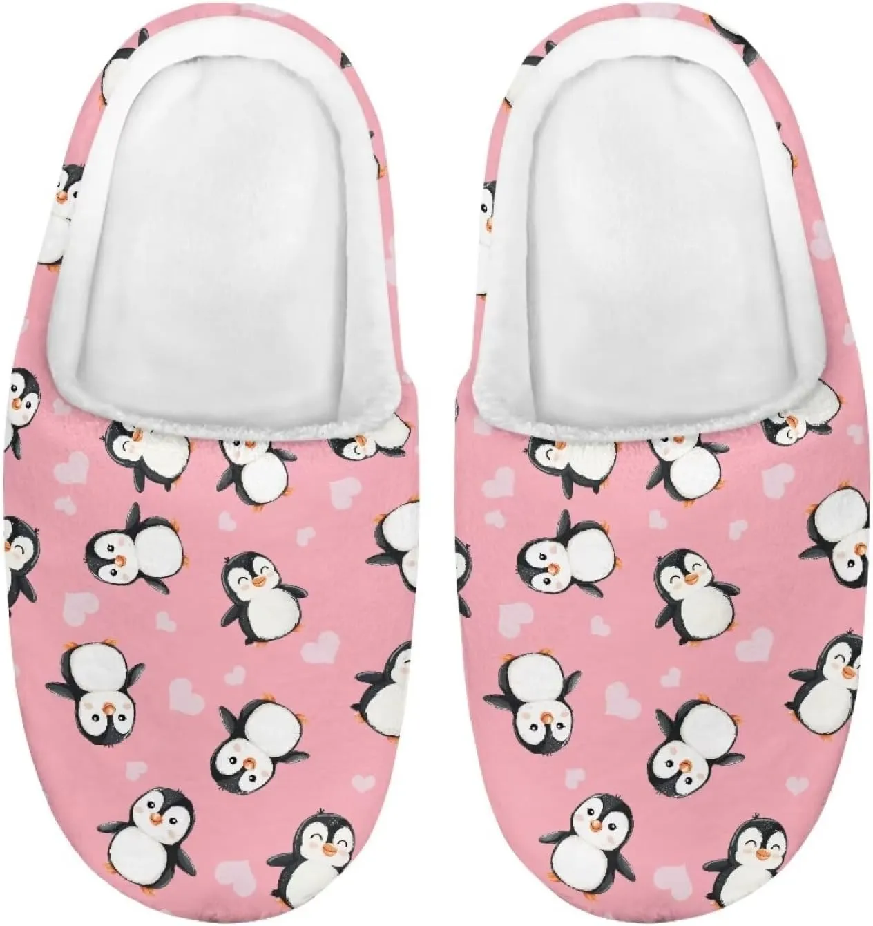 Flashideas Toddler Slippers Kids Fur Lined Warm Slip On Home Slippers Soft Plush Slippers