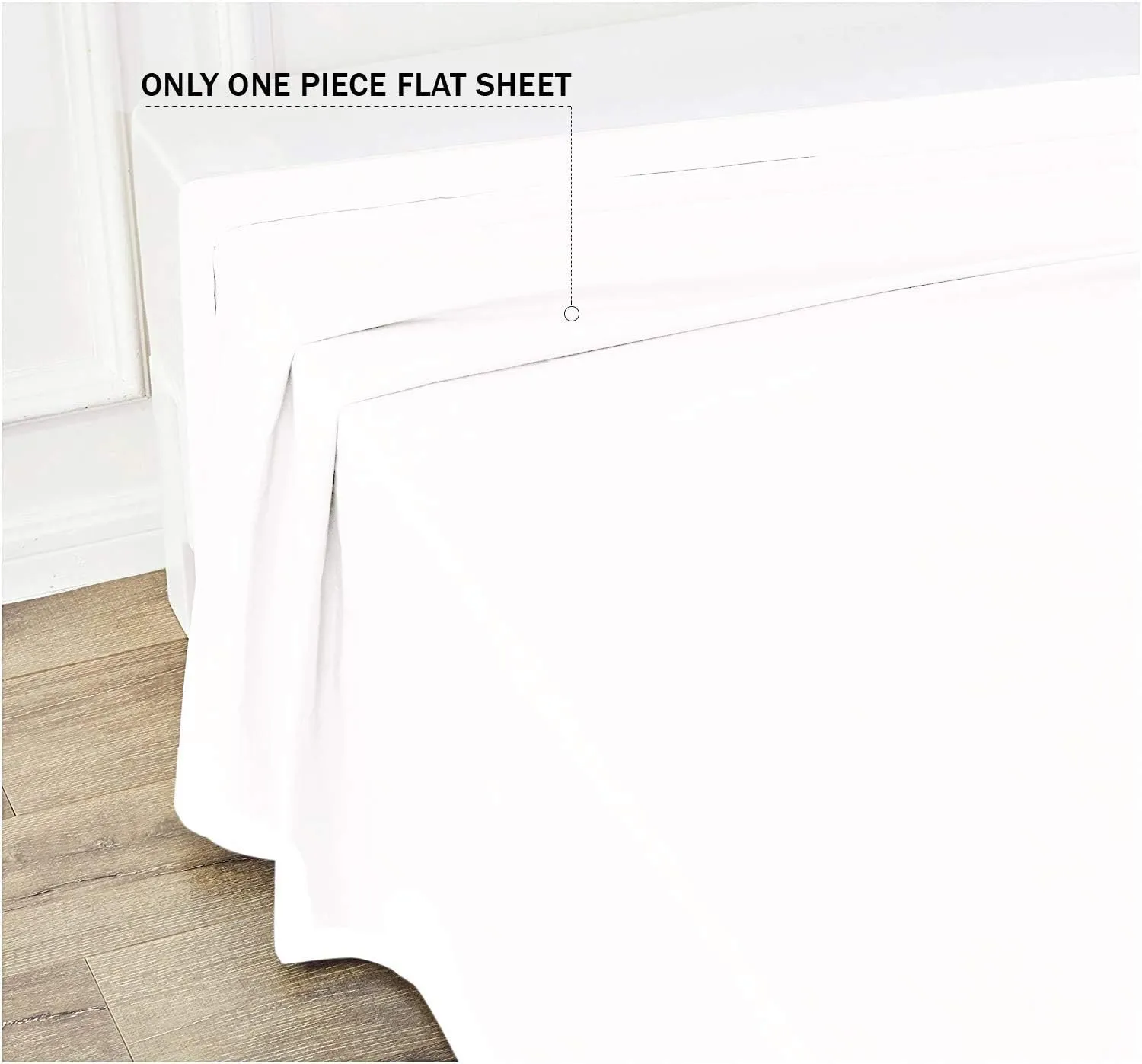 Flat Sheet/Top Sheet 600 Thread Count Supima Cotton 1-PC Piece Flat Sheet/Top Sheet Solid Elephant Grey King Size