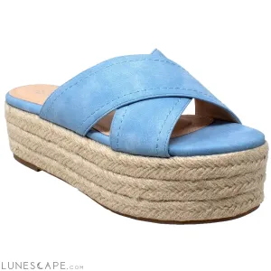 Flatform Espadrille Wedge Sandal