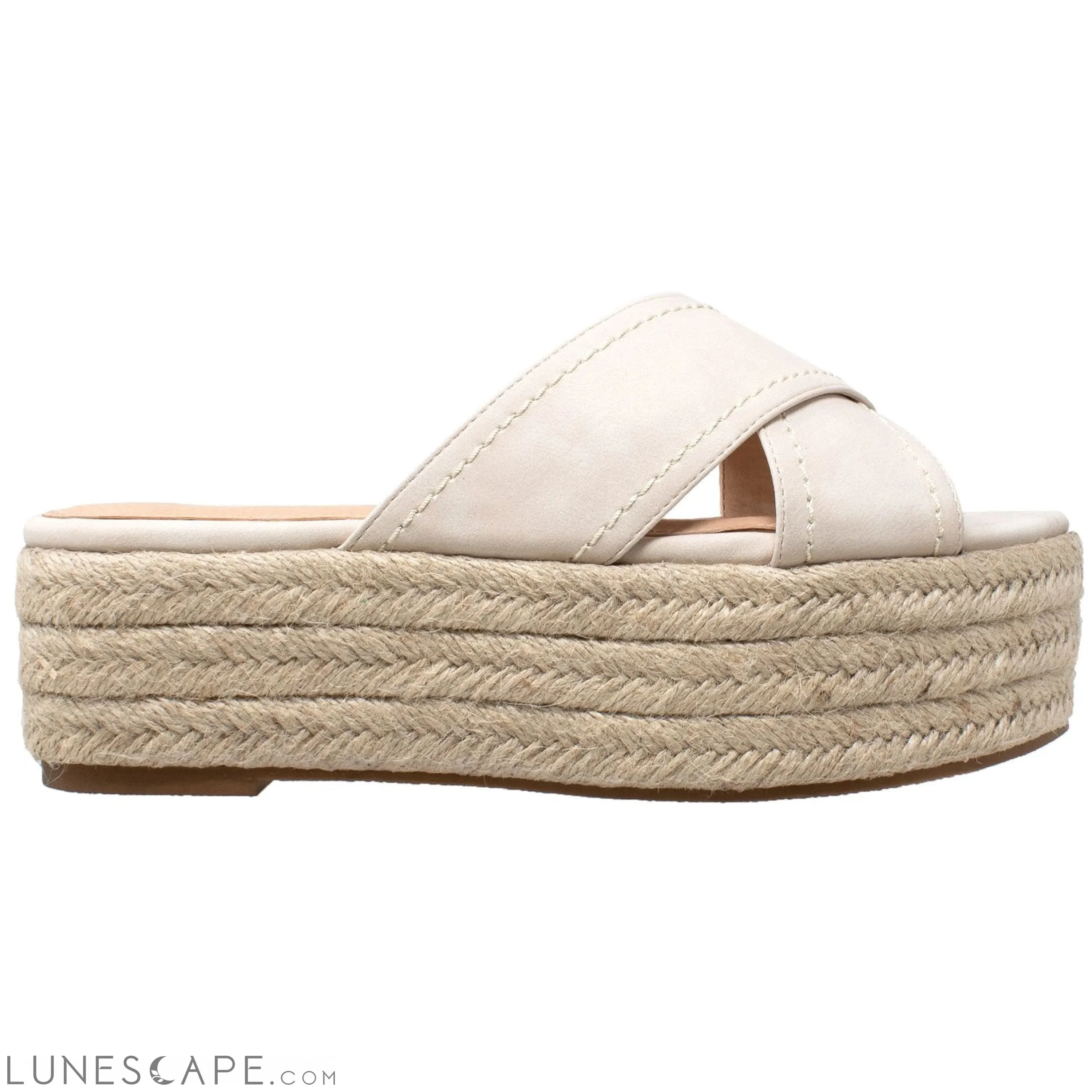 Flatform Espadrille Wedge Sandal