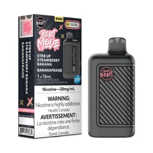 FLAVOUR BEAST BEAST MODE 8000 - STR8 UP STRAWBERRY BANANA ICED