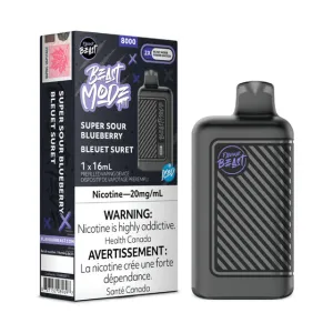 FLAVOUR BEAST BEAST MODE 8000 - SUPER SOUR BLUEBERRY ICED