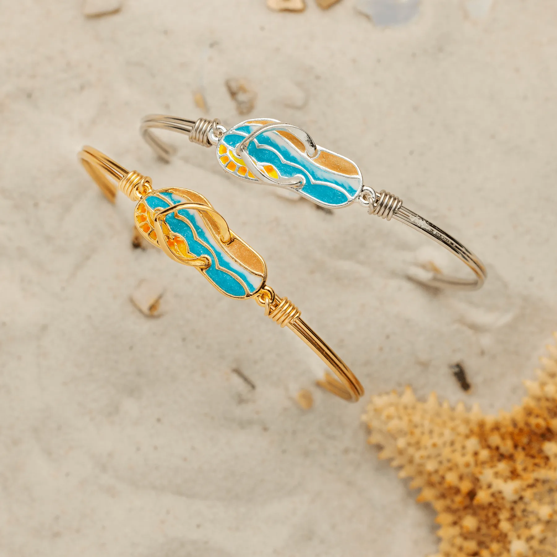 Flip Flop Bangle Bracelet
