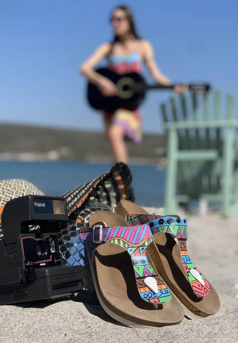 Flip Flops for Women - Vegan Leather and Handmade Thong Sandals for Women