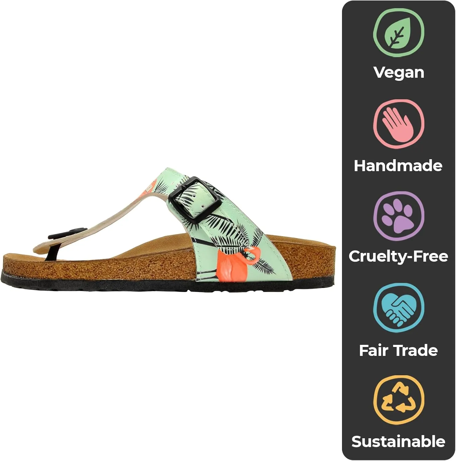 Flip Flops for Women - Vegan Leather and Handmade Thong Sandals for Women