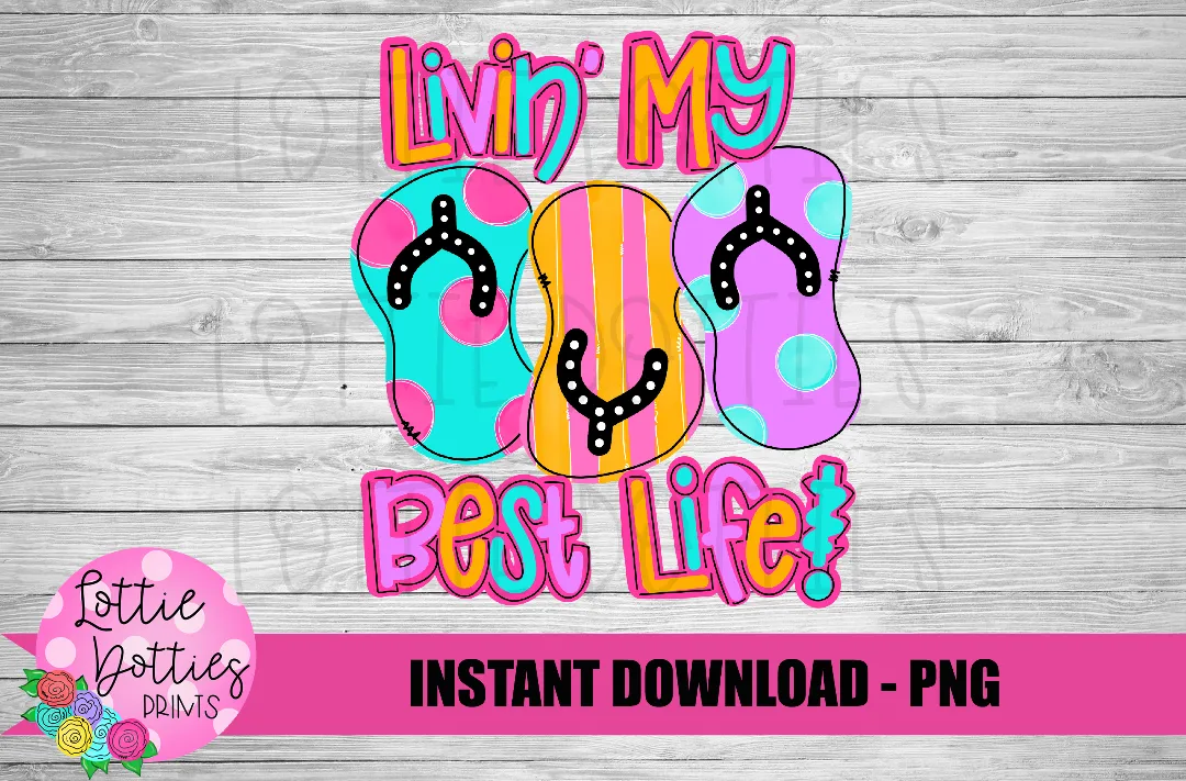 Flip flops Png - Summer Sublimation Design- Digital Download