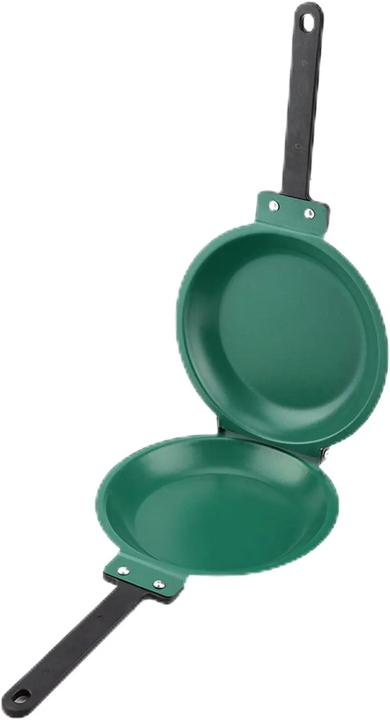Flip Pan Pancake Maker Machine 36×20×5 Double Side Steel Coating Flip Frying Pan Pancake Maker Household Kitchen Cookware
