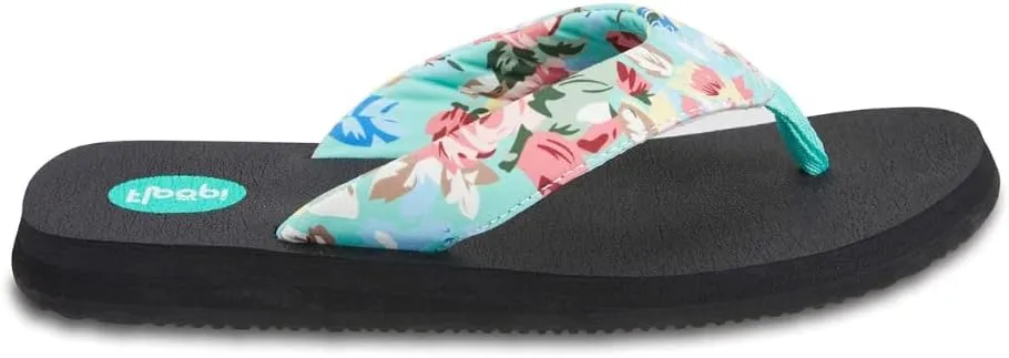 Floopi Flip Flops for Women Flat Yoga Mat Thong Womens Sandals Ladies Beach Sandals with Indoor & Outdoor Anti Skid Soles