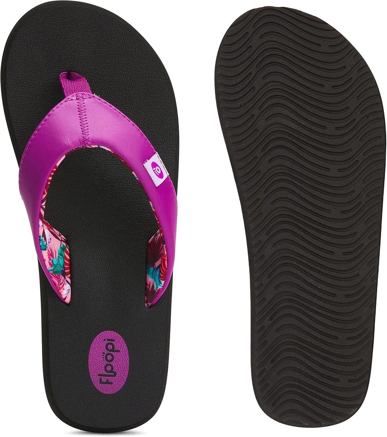 Floopi Flip Flops for Women Flat Yoga Mat Thong Womens Sandals Ladies Beach Sandals with Indoor & Outdoor Anti Skid Soles