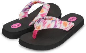 Floopi Flip Flops for Women Flat Yoga Mat Thong Womens Sandals Ladies Beach Sandals with Indoor & Outdoor Anti Skid Soles
