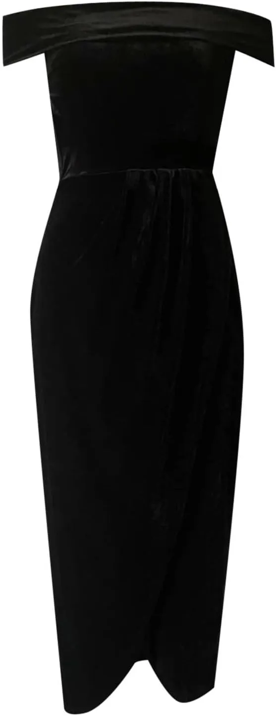 Floral Dress for Women 2025 Summer Off The Shoulder Ruched Dress Smocked Slimming Sundress Going Out Midi Dresses