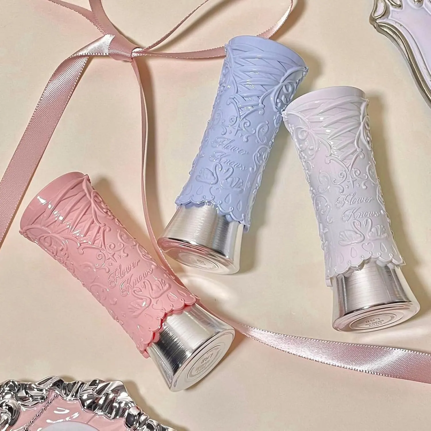 Flower Knows Swan Ballet Shine Solid Lip Gloss Stick-Moisturizing Tinted Lip Balm-Hydrating Lip Gloss in Balm-Long Lasting Lip Makeup for Girls&Women,Vegan & Cruelty-Free(B08 Dancing Shoes)