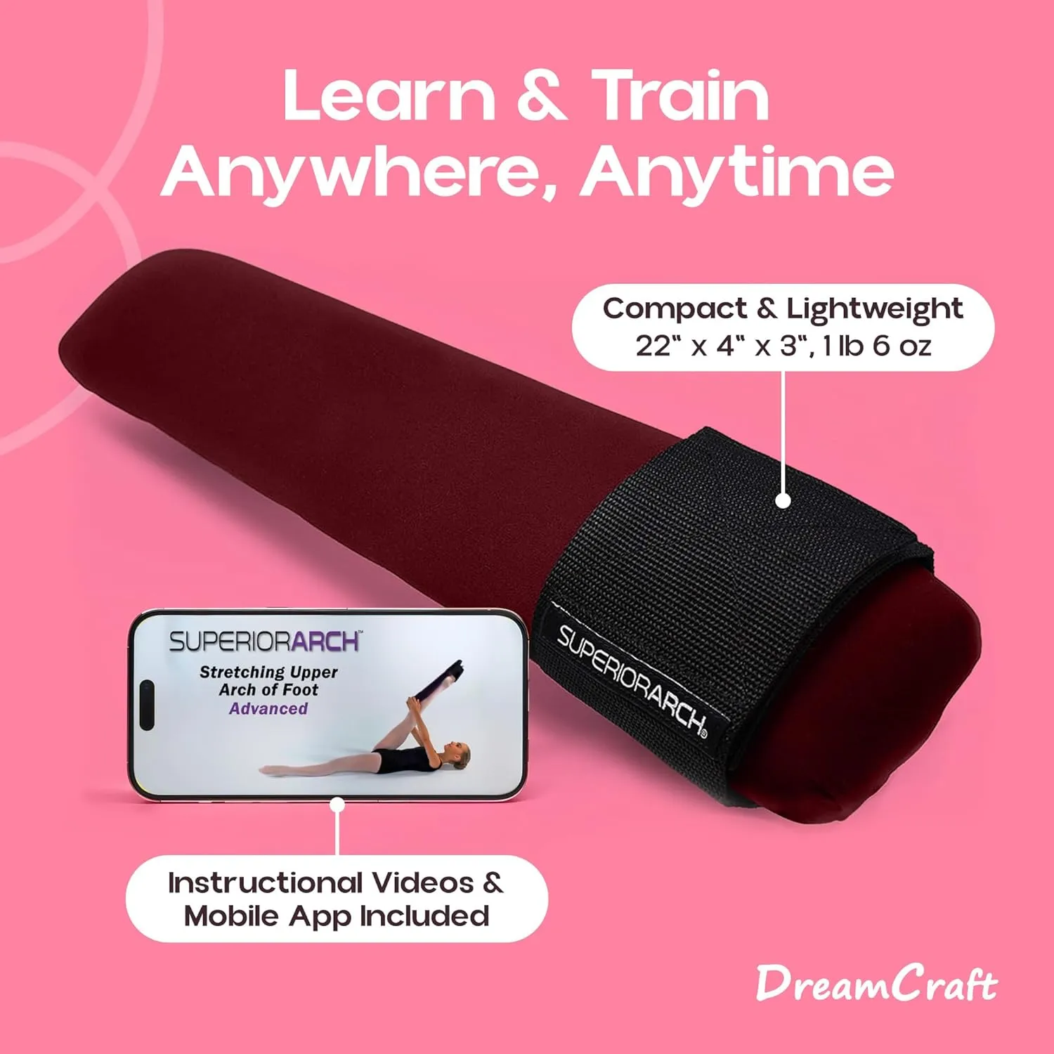 Foot Stretcher for Ballet and Gymnastics - Foot Arch Stretcher for Flexibility - Ballet Foot Stretcher for Dancers and Gymnasts - Ballet Stretcher, Arch Foot Stretcher Tool
