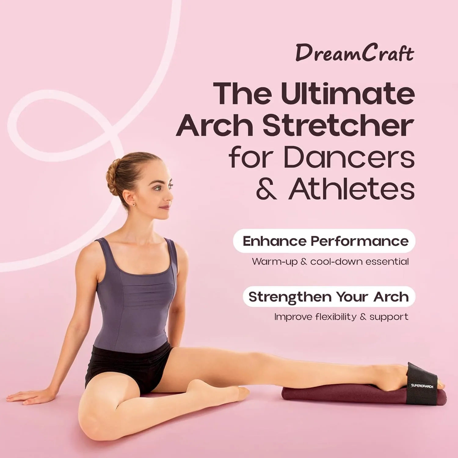 Foot Stretcher for Ballet and Gymnastics - Foot Arch Stretcher for Flexibility - Ballet Foot Stretcher for Dancers and Gymnasts - Ballet Stretcher, Arch Foot Stretcher Tool